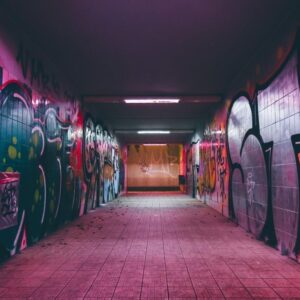 SQ colorful graffiti in urban subway tunnel copy
