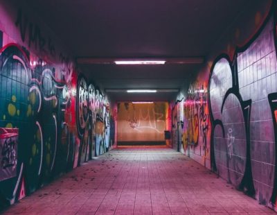 SQ colorful graffiti in urban subway tunnel copy